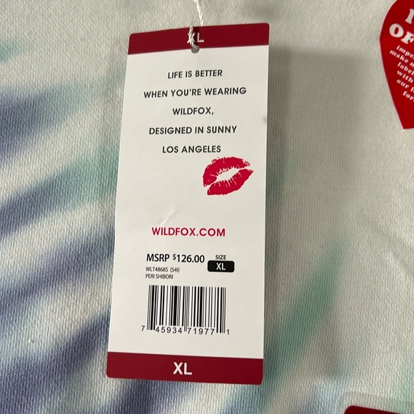 🎉2x HP🎊🆕NWT Purple Size XL WildFox Tie-Dye Hoodie - Picture 7 of 8